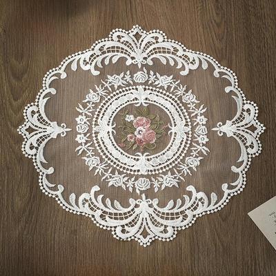 Retro Pastoral Tassel Lace Tablecloth & Cushion Cover for Home Decor