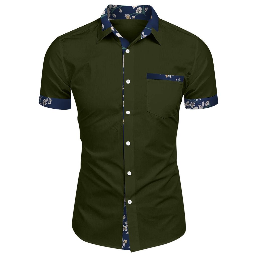 Hawaiian Shirt For Men, Men's Vintage Button Down Bowling Shirts Short Sleeve Summer Beach Shirt