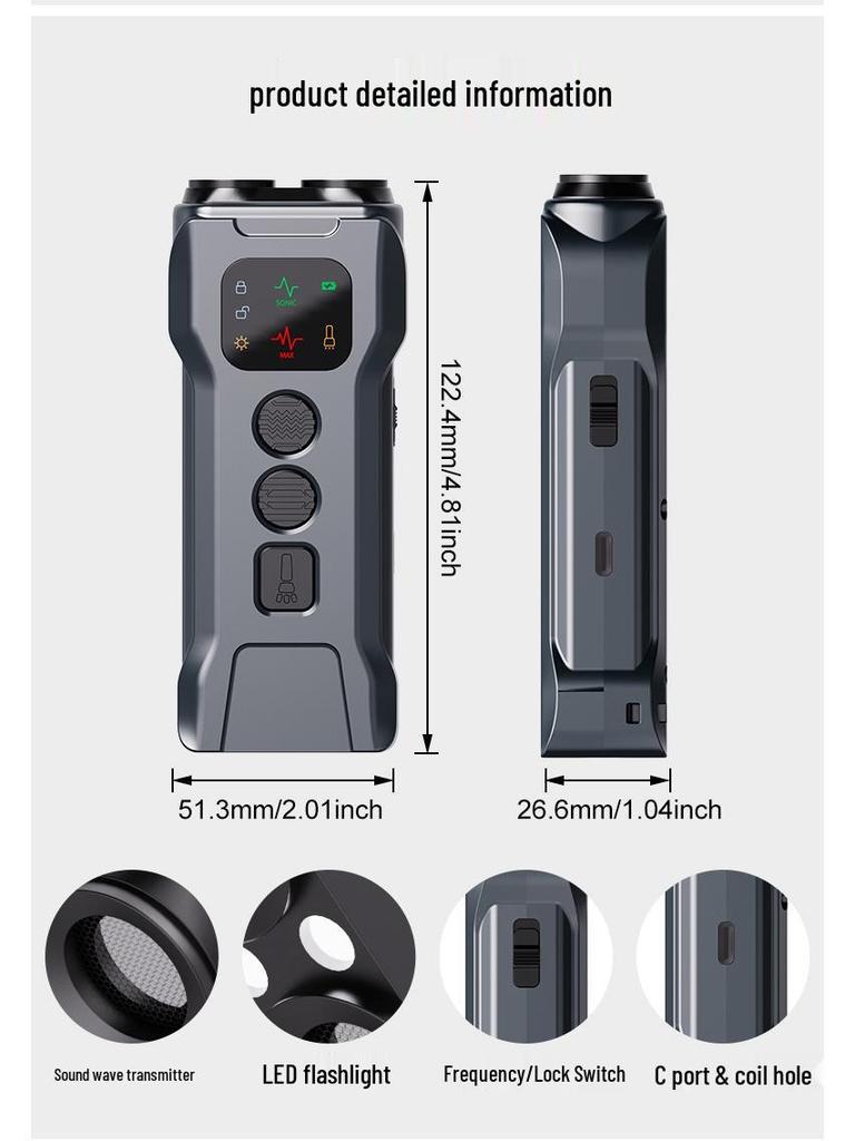 Ultrasonic Dual-Head Dog Trainer & Bark Stopper