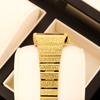 YaLaLuSi Brand Luxury Small Gold Watch with Diamond-Set Dial Water-Resistant Quartz Timepiece Fashionable Bracelet Watch Reloj