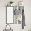 Wall Mounted Coat Rack in Grey Sonoma 84 x 10 x 80 cm