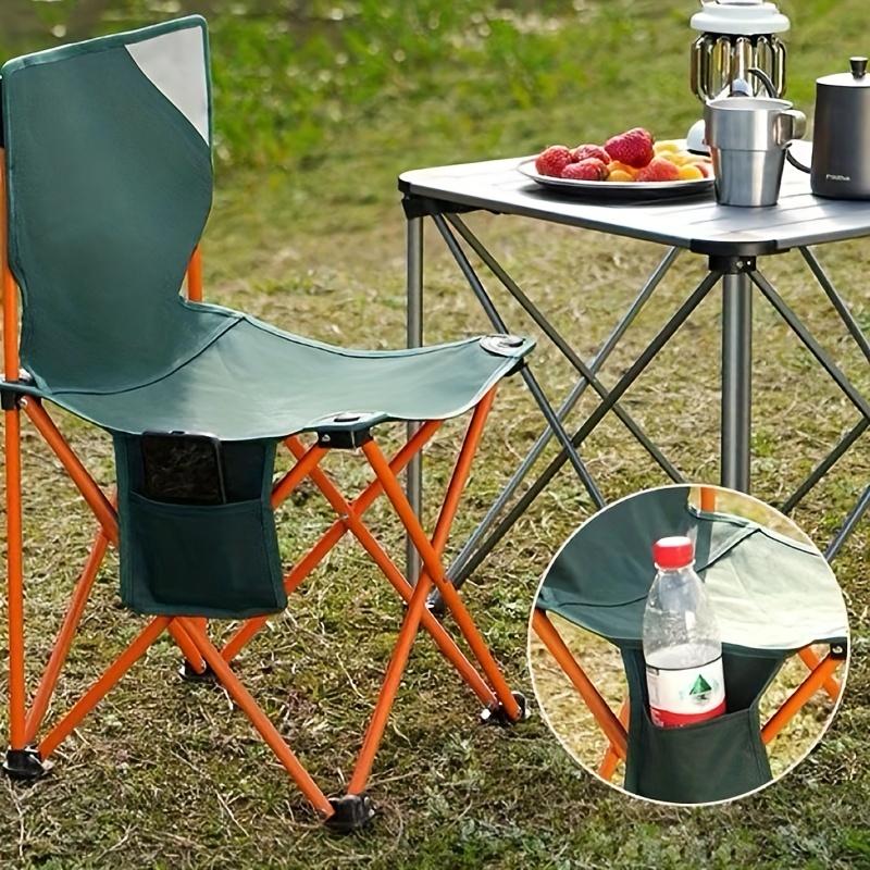 1Pc Camping Chair Outdoor Folding Chair, Light Portable Pony, Art Student Backrest Bench