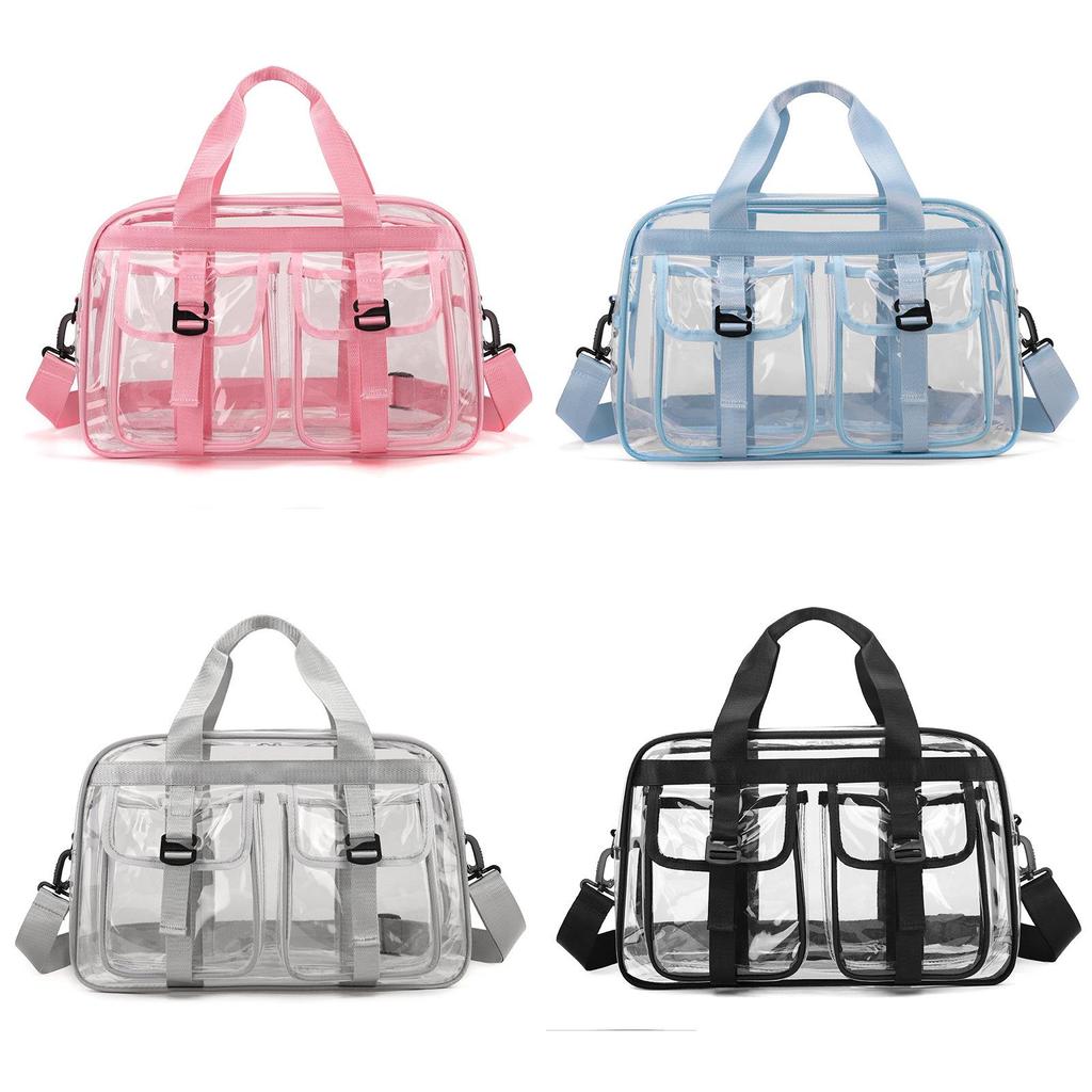 Pvc Large Capacity Sports Stadium Event Transparent Travel Bag With Waterproof Design For Casual Travel