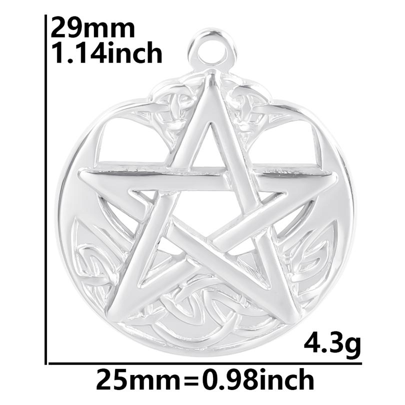 100% Stainless Steel Charms For Jewelry Making Supplies Moon Pendant Star Sun Fashion Accessories Rectangle Round Charm Breloque