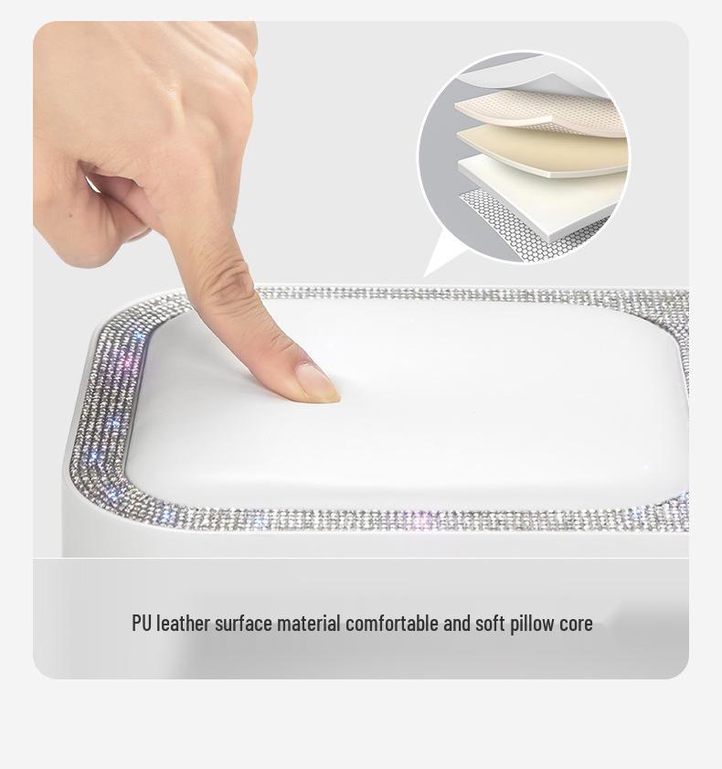 New Rechargeable Diamond Nail Lamp: Fast-Drying, High-Power UV Light with Hand Rest for Gel Polish Therapy.