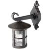 Applique extérieure descendante jordy - brilliant - noir et rouille - métal et verre - 60w