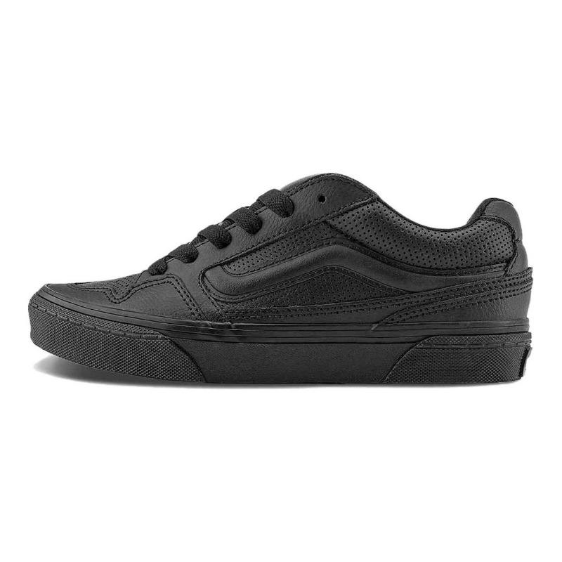 Vans Caldrone Comfort Versatile Retro Puffy Bread Low-Top Skate Shoes For Women Black VN0007P9BLK 36