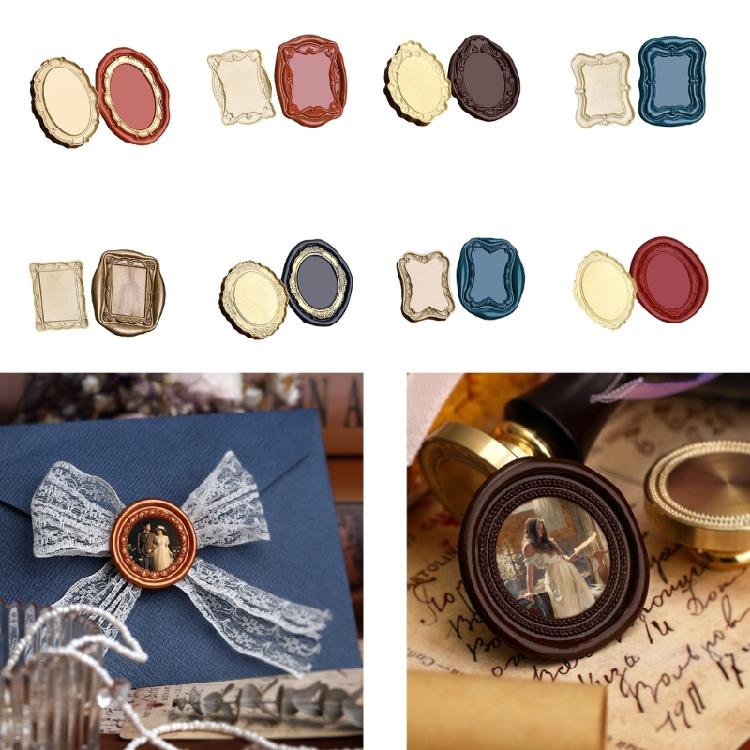 Photo Frame Stamp Head Wax Seal Stamp Head Seal Envelope Invitation Scrapbooking