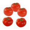 EXCEART Mini Artificial Tomato Faux Miniature Cherry Tomatoes with Realistic Decorative Mini Suitable for Layout Scenes and As Props 5-Piece Model,