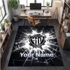 Crystal Velvet Rug Athletic Bilbao FC Print Custom Name Text Floor Mat Home Decor
