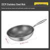 Chu Yi Qi 316 Stainless Steel Honeycomb Non-Stick Wok