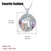 Tree of Life Crystal Pendant Halskjede