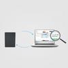 Hard Disk Box Black ABS SSD 2 in 1 M.2 B Key MSATA to SATA 3.0 Computer Accessories (Not Inclube Hard Disk)