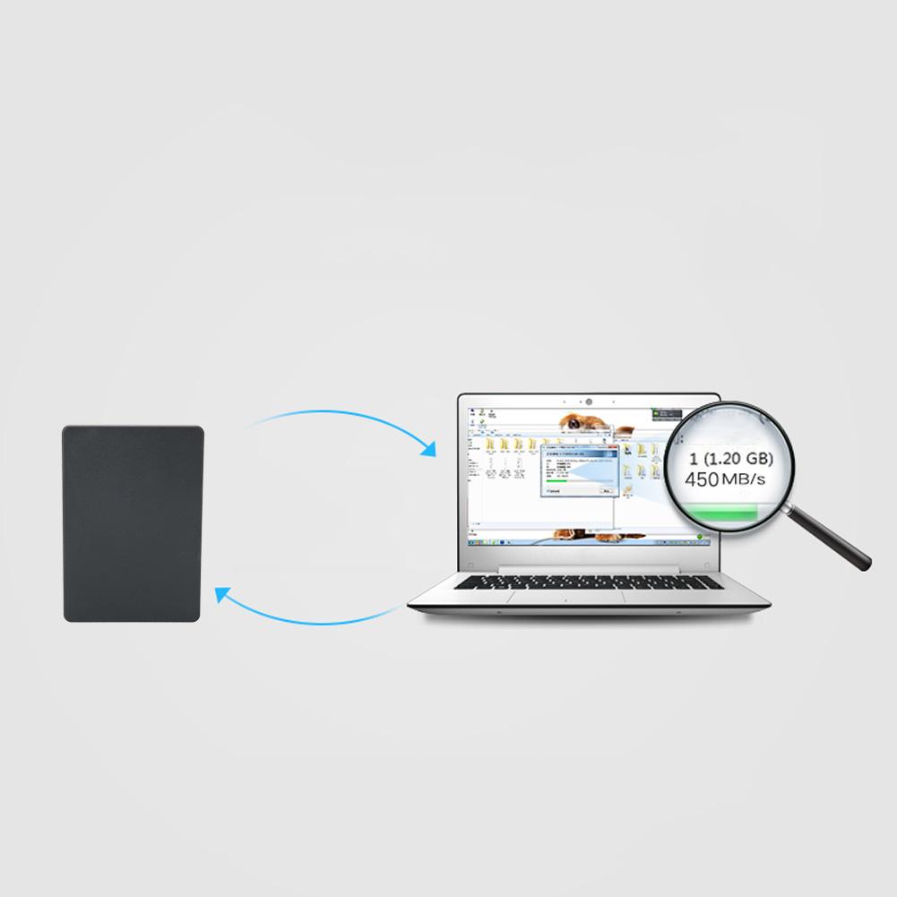 Hard Disk Box Black ABS SSD 2 in 1 M.2 B Key MSATA to SATA 3.0 Computer Accessories (Not Inclube Hard Disk)