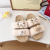 2025 winter new butterfly cotton slippers indoor plush warm slippers women plush cute home winter warm