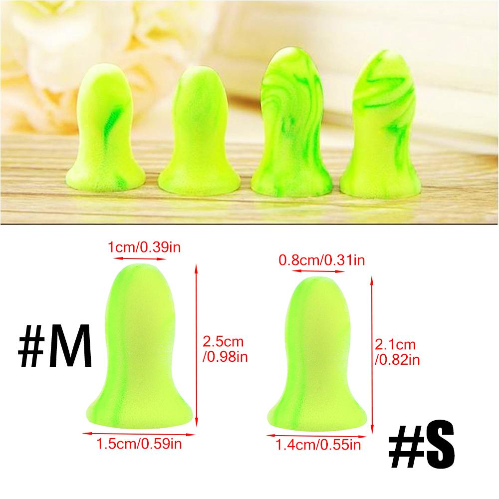 Tcare 1Pair Soft Foam Earplugs 35Db-60Db Snr Noise Reduction for Sleeping Travel Learn Sound Insulation Anti-Noise