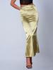 Satin Midi Mermaid Skirt - New Autumn Colors