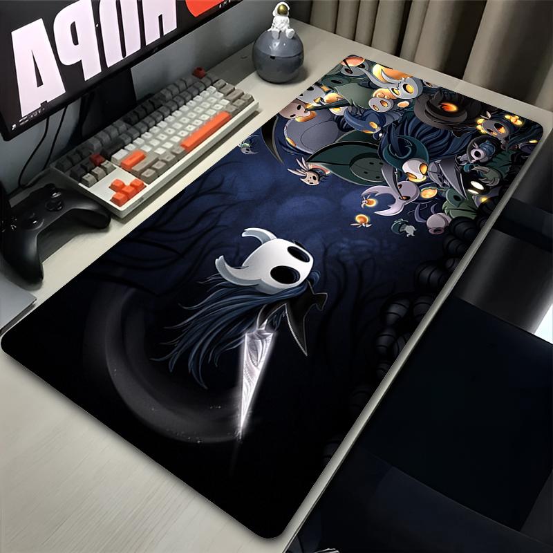 Tappetino Mouse per Laptop Accessori da Gioco Tappetino Tastiera Ufficio PC Hollow Knight Anime Stampa HD Mousepad Computer Gamer Scrivania Tappetino Mouse