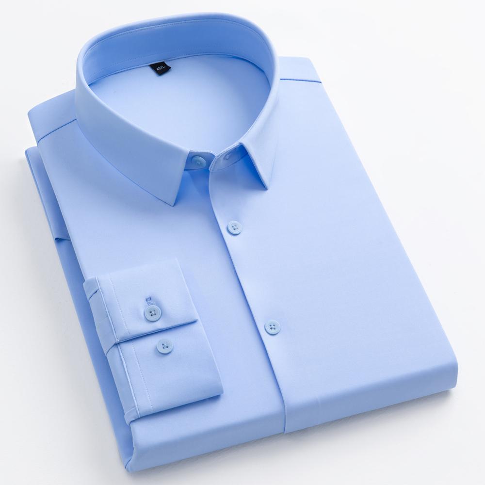 Men's Long Sleeve Wrinkle Free Dress Shirt Wrinkle Free Moisture Wicking 4-Way Stretch Super Soft Casual Button Down Shirts