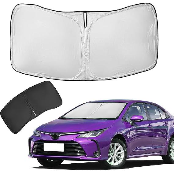 For Toyota Tacoma 2016- 2024 2025 2026 Sun Shade Sunshade Windshield Cover - 4 Layers Front Window Shade  Fit Tacoma 2Dr 4Dr Pickup Sun Visor 240T