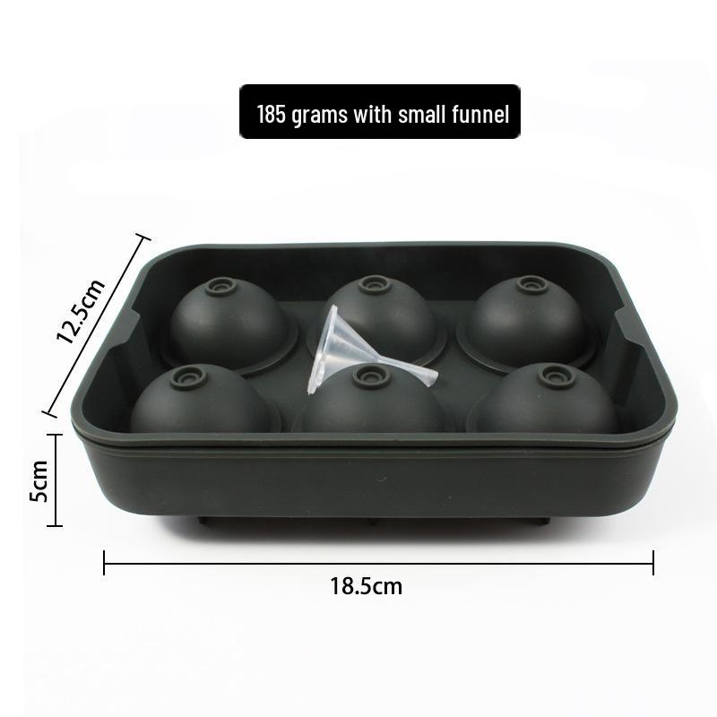 Silicone Ice Cube Tray with Lid for Large Cubes & Balls, Ideal for Home Bars