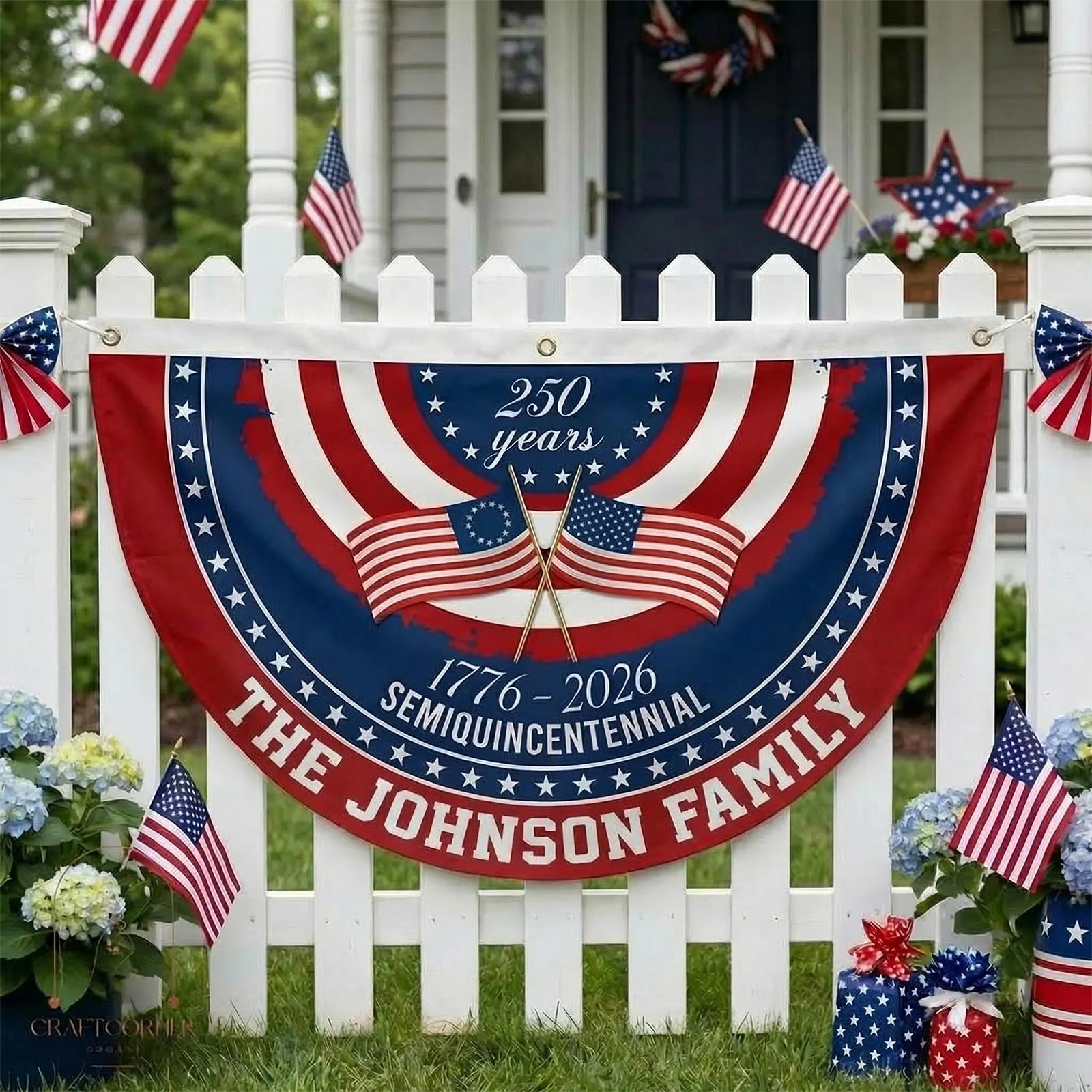 

0th Anniversary American Flag Garden Decoration Flag One Size