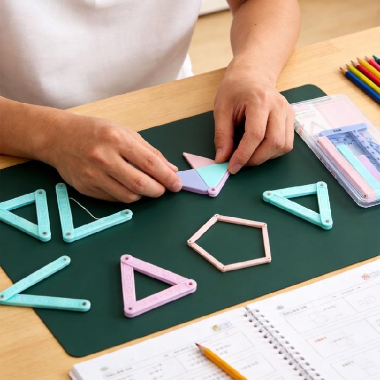 Hands On Plastic Magnetic Geometry Demonstrator Math Teaching Aid for Student Teacher Classroom Teaching Demonstration