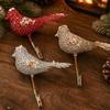 With Sequins and Pearl Christmas Tree Hanging Bird Hollow Sparkling Bird Hanging  New Year