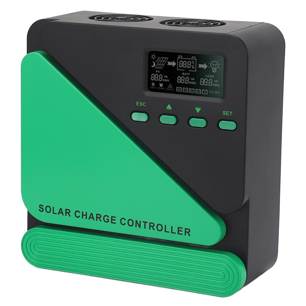 MPPT Solarladeregler 12V 24V Auto Solarpaneelregler mit Hintergrundbeleuchtung LCD-Anzeige Doppel