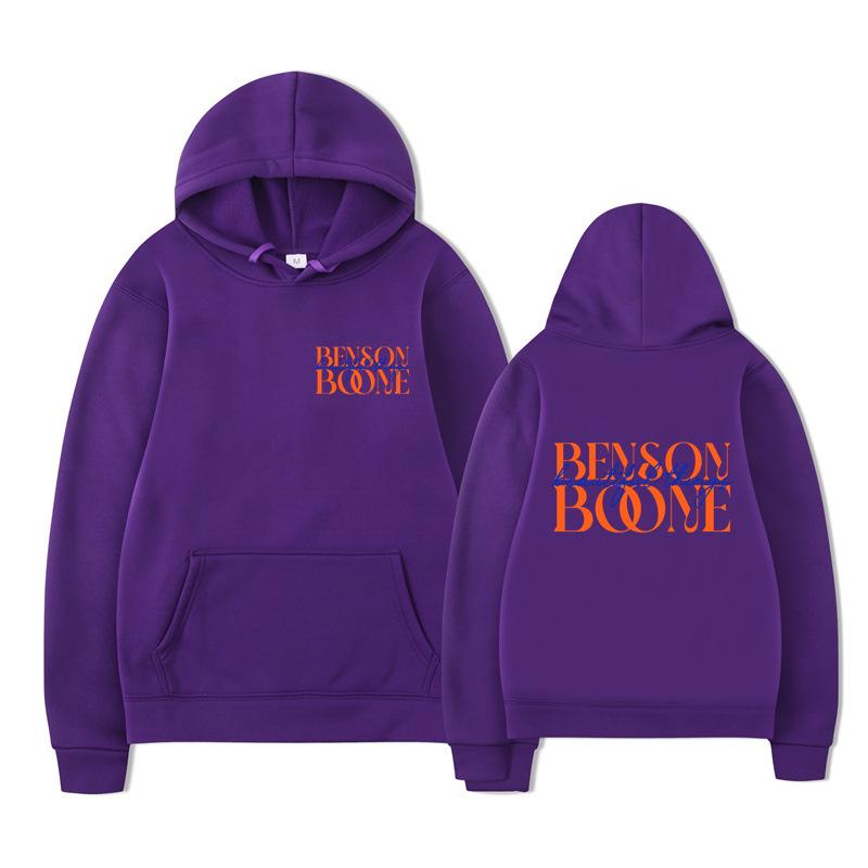 Benson Boone Hoodies Print Fashion Sweatshirt Casual Oversize Unisex Autumn Winter Fleece Streetwear Tops Sudaderas