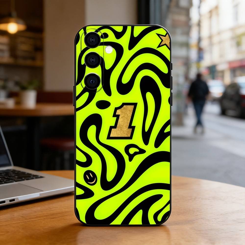 Racing Driver L-Lando N-Norris Phone Case Black Silicone Soft For Samsung Galaxy A73,A72,A71,A70,A53,A52,A51