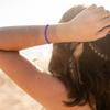Fashionable Sturdy Leather Bracelet With Natural Buckles Accent Suitable for Women Everyday and Holiday Casual Use