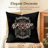 Five FFinger Death PPunch Cushion Cover Natural Linen Organic Fabric DoubleSided Printing Sofa Home Decor Gift Pillow Case