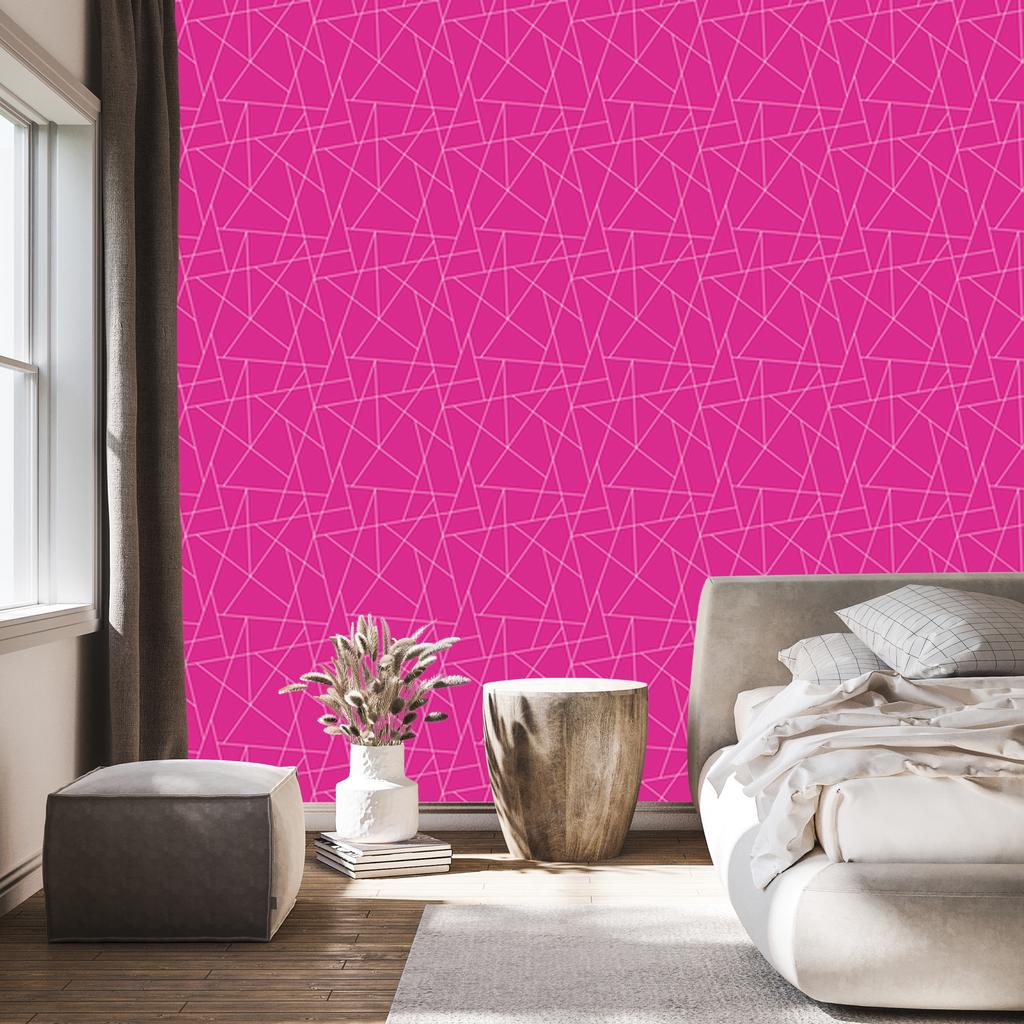 Wallpaper Geometric pattern purple background, purple center 50x1000
