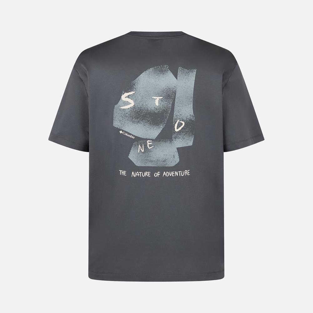 Columbia Men'S Enjoy 365 Short Sleeve Round Graphic T-Shirt [Grey]
