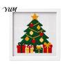 Regalo de Navidad Hecho a Mano Kit DIY de Punto de Cruz, Patrones Navideños de Papá Noel Muñeco de Nieve Reno, Kit de Manualidades de Costura para Principiantes con Temática para Adultos