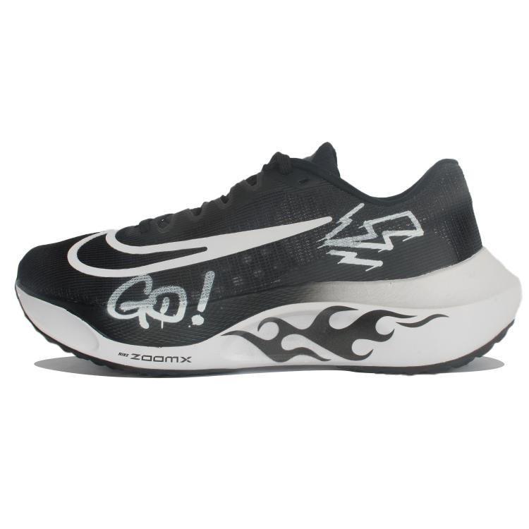 

Nike Zoom Fly 5 Slip Resistant Abrasion Resistant Low top Carbon Plate Marathon Running Shoes Men s Black White DM8968-001(Team10-) 42