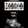 CURREN Luxury Brand Watches for Man Casual Clock with Chronograph Luminous Hands Leather Straps Wristwatches Male