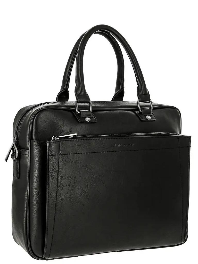 Men's Briefcase Bag, Spacious for Work, for a 15-inch Laptop, Black