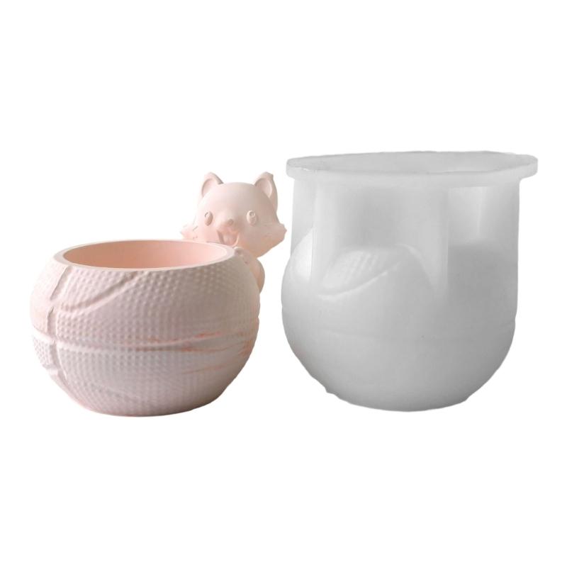 Silicone Mould for Animal Shaped Flower Pot Craft Cement Planter Making