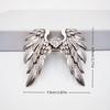 SXH 1/2Pcs Angel Wings Hair Clips Personalized Braid Hair Accessories Vintage Silver Ethnic Style Headwear for Women