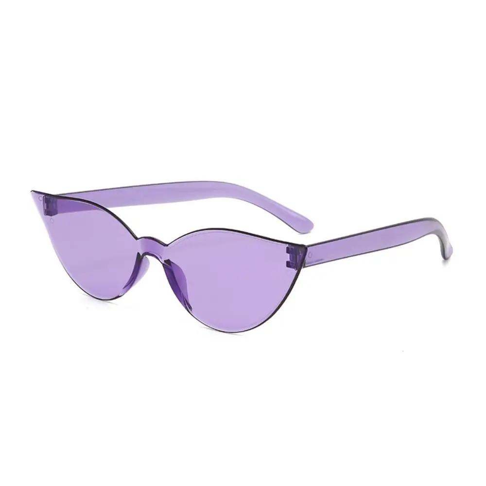 Cat Eye Sunglasses Candy Color Driving Glasses UV400 Sun-Protective Trend Eyewear Travel Accessories Street Photos Decoration