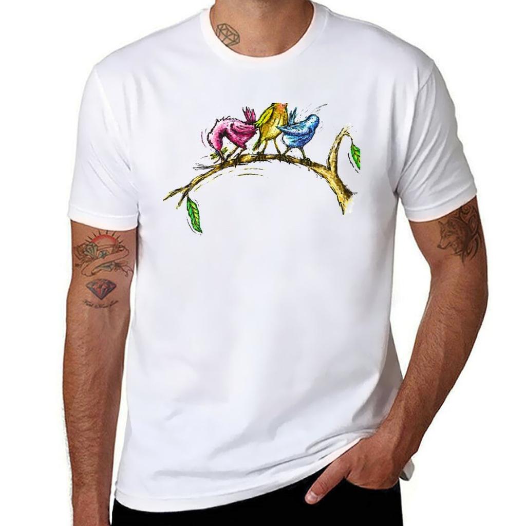The Candid 3 Little Birds TShirt Work Outdoor Short Sleeve Tee