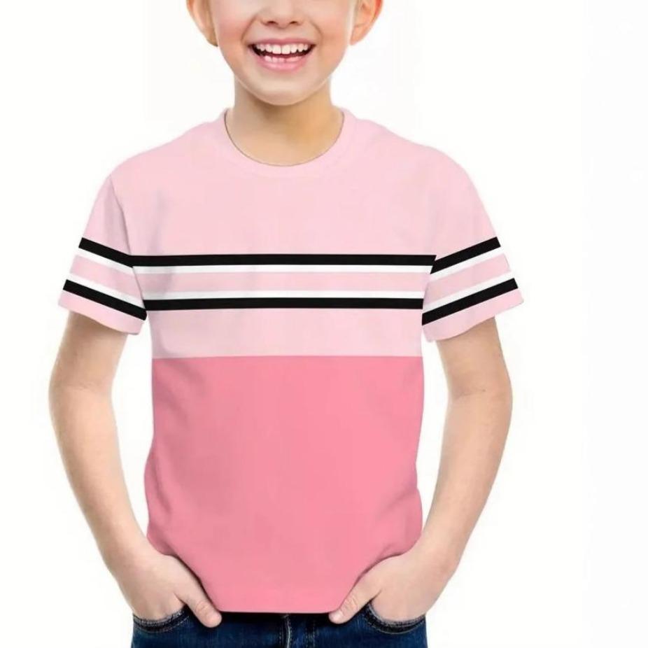 Girls' T-shirt 2025 New Leisure High Quality Letter Pattern Children's Short Sleeved T-shirts Kids