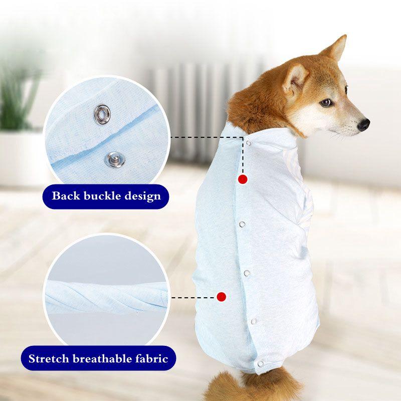 Pet Home Clothes  Anti-hair Loss Pajamas Fashion Winter Dog Clothes Medium/Large Dogs Four-legged Cotton Clothing Surgical Gowns