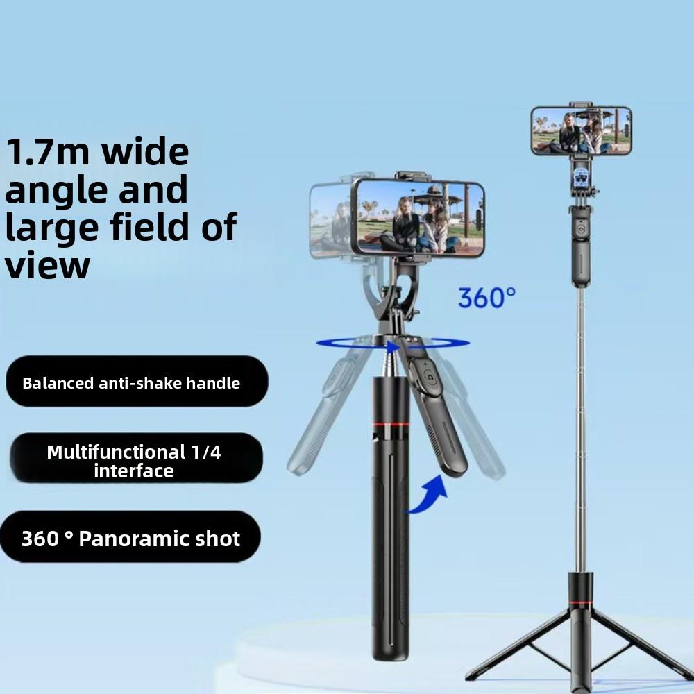 360° Rotating Bluetooth Selfie Stick Portable Selfie Stick Tripod Telescopic Selfie Stick  Home