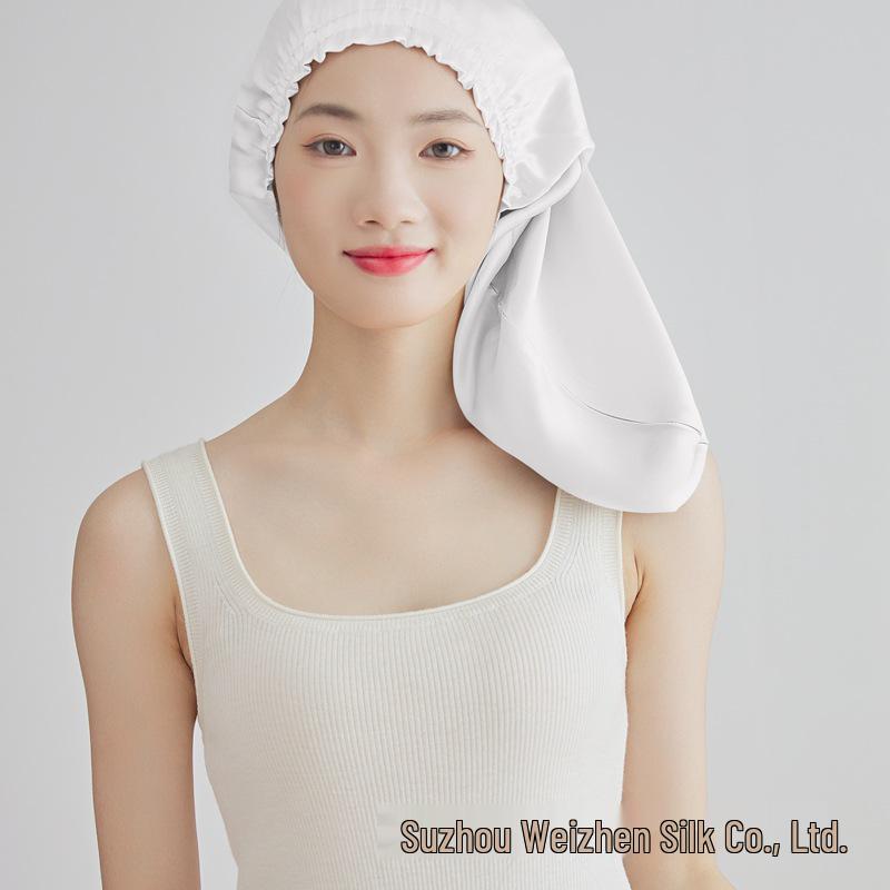 Yama %100 Dut İpeği Uyku ve Saç Bakım Fırfırlı Kenarlı Bone