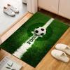Soccer ball focus on field Print Carpet Rug for Living Room Bedroom Sofa Doormat Home Decor Non-slip Floor Mat