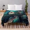 Mythical Sea Creatures Throw Blanket