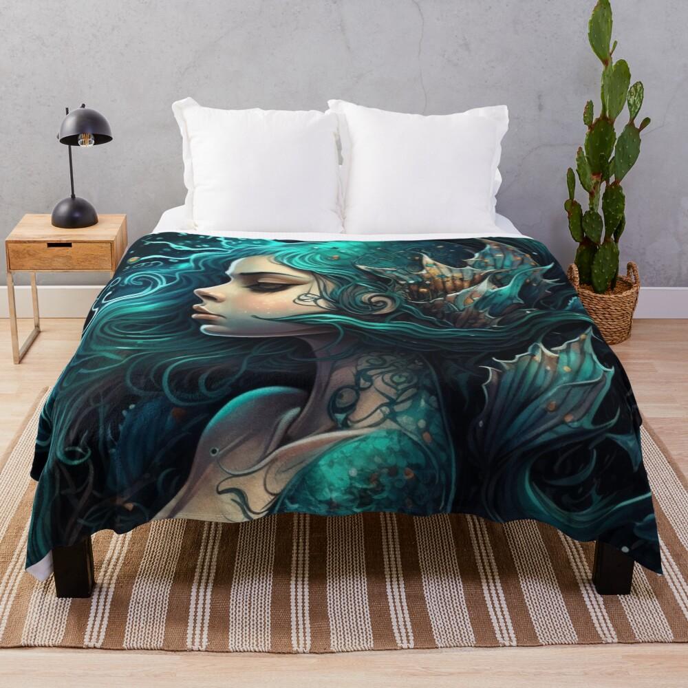 mythical sea creatures Throw Blanket